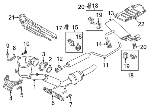 2020 Volkswagen Golf Bracket Diagram for 5Q0-253-144-D