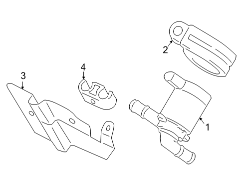 2005 Volkswagen Touareg Auxiliary Pump Diagram for 7L0-965-561-D