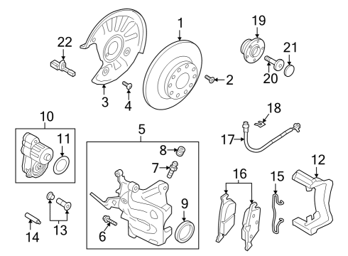 2019 Volkswagen Arteon Rear Brakes Diagram 2