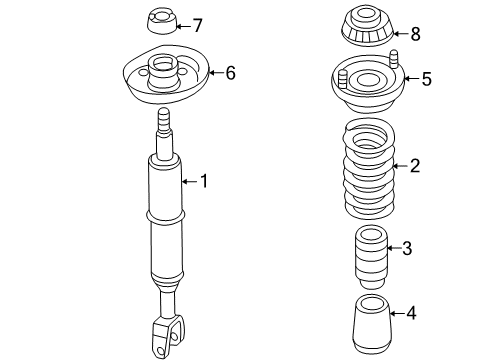 1999 Volkswagen Passat Struts & Components - Front