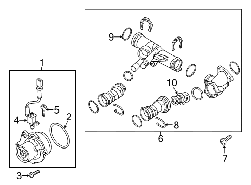2015 Volkswagen Beetle Water Pump Diagram 5