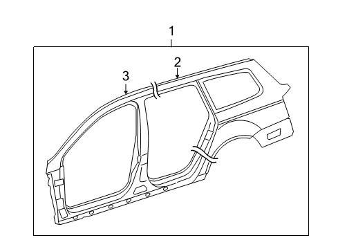 2008 Volkswagen Passat Aperture Panel, Uniside