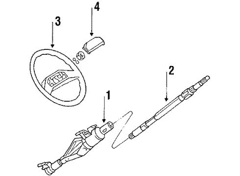 1986 Volkswagen Jetta Steering Column & Wheel, Steering Gear & Linkage Diagram 2