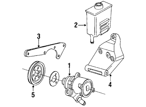 1992 Volkswagen Jetta Power Steering Pump