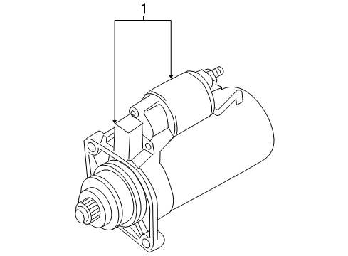 2009 Volkswagen Jetta Starter, Electrical Diagram 1