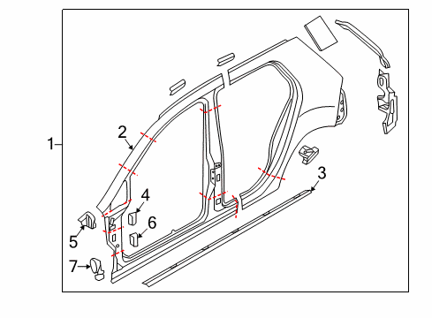 2021 Volkswagen GTI Aperture Panel, Uniside