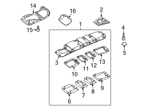 2016 Volkswagen Tiguan Overhead Console