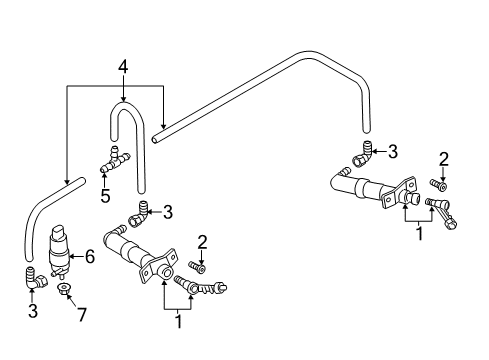 2013 Volkswagen CC Washer Components