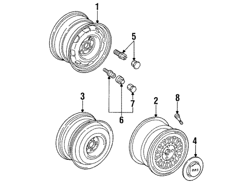1994 Volkswagen Jetta Wheels & Trim
