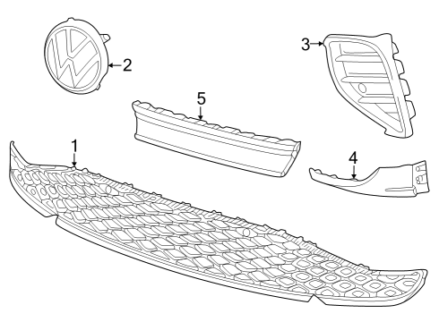 2023 Volkswagen ID.4 Grille & Components