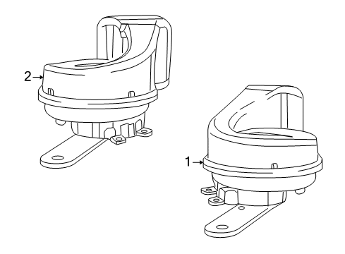 2012 Volkswagen Routan Horn