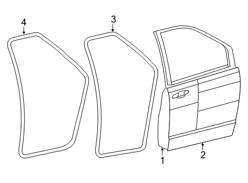 2012 Volkswagen Routan Front Door