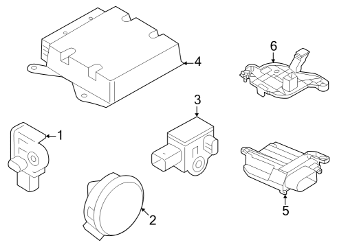 2022 Volkswagen Golf R Air Bag Components