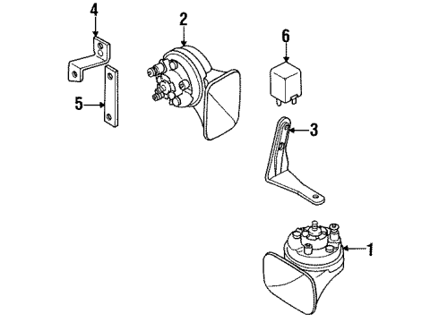 1992 Volkswagen Jetta Apron Components