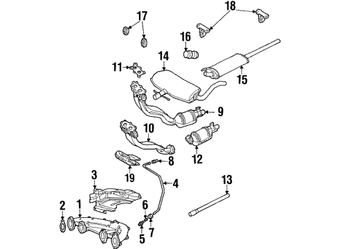 1994 Volkswagen Jetta Hanger Diagram for 1H0-253-144-C