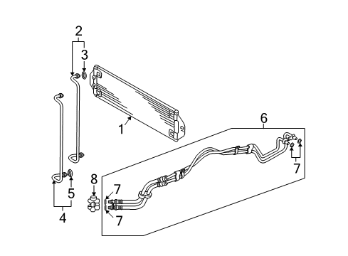 2005 Volkswagen Touareg Trans Oil Cooler Diagram 1