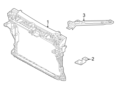 2024 Volkswagen Atlas Radiator Support
