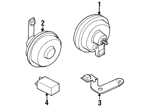 1997 Volkswagen Golf Horn
