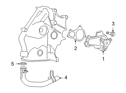 2009 Volkswagen Routan Water Pump Diagram 1