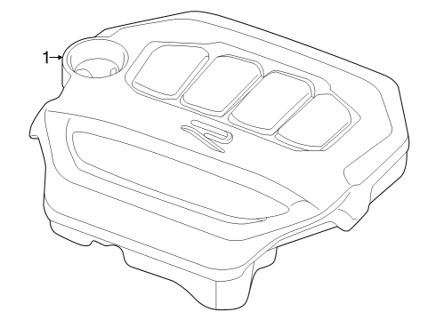 2024 Volkswagen Atlas Engine Appearance Cover