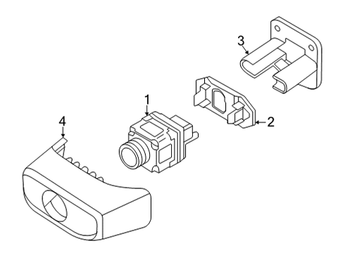 2021 Volkswagen Atlas Electrical Components - Front Bumper Diagram 4