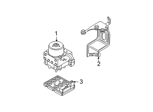 2002 Volkswagen Beetle ABS Components