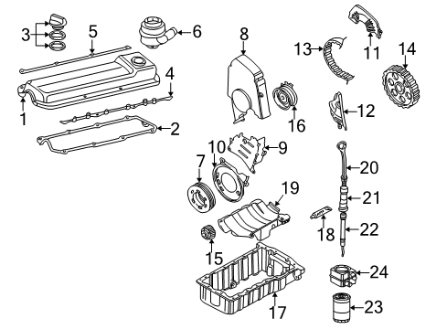 1999 Volkswagen Golf Fuel Filter Diagram for 028-127-435-A