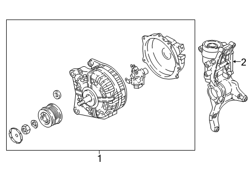2022 Volkswagen Passat Alternator  Diagram 2