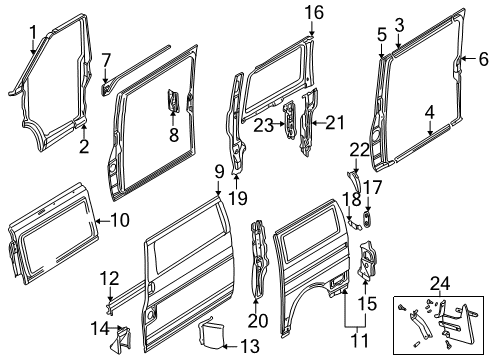 2000 Volkswagen EuroVan Side Panel & Components