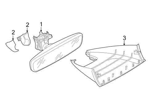 2022 Volkswagen Arteon Inside Mirrors Diagram 1