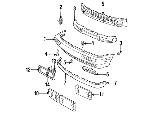 1997 Volkswagen Golf Front Bumper