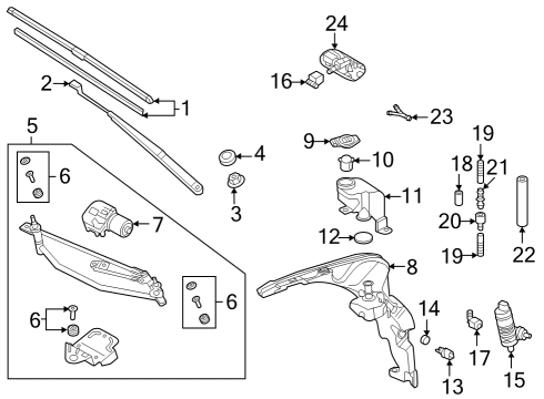 2022 Volkswagen Arteon Wiper & Washer Components