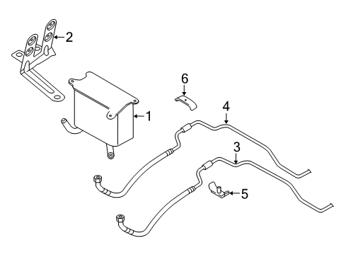 2006 Volkswagen Phaeton Oil Cooler Diagram for 3D0-409-061-G