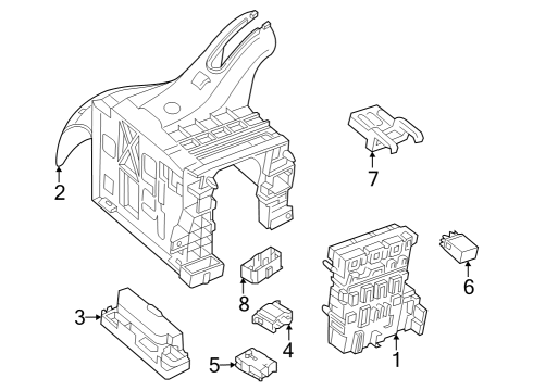 2022 Volkswagen Golf R Fuse & Relay