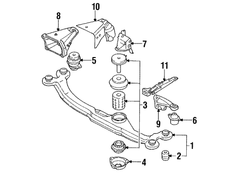 1995 Volkswagen Passat Engine Mounting