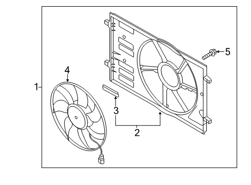 2018 Volkswagen Golf Cooling System, Radiator, Water Pump, Cooling Fan