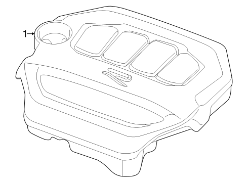 2024 Volkswagen Atlas Cross Sport Engine Appearance Cover