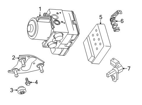 2015 Volkswagen Touareg ABS Components