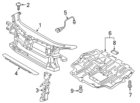 2009 Volkswagen CC Radiator Support