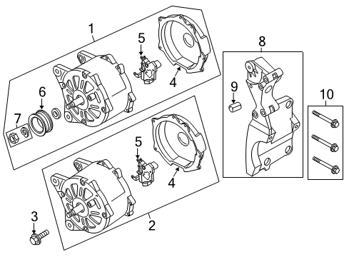 2013 Volkswagen Golf R Alternator