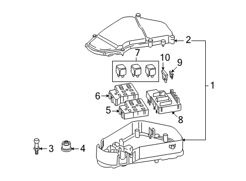2009 Volkswagen Touareg Fuse & Relay
