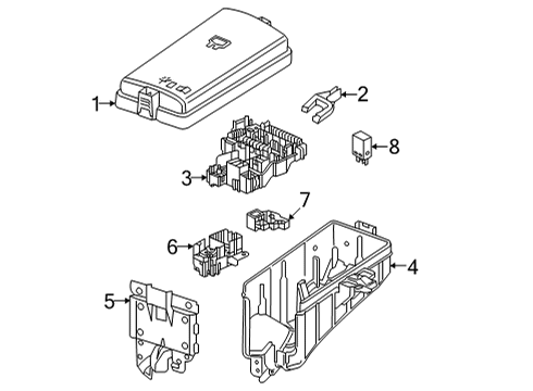 2024 Volkswagen GTI Fuse & Relay Box Diagram for 5WA-937-125-B