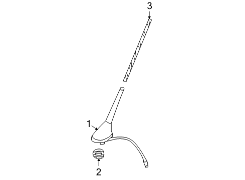 2010 Volkswagen Tiguan Antenna & Radio Diagram 2