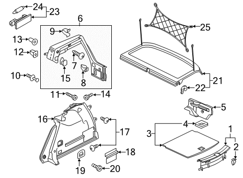 2021 Volkswagen GTI Interior Trim - Rear Body
