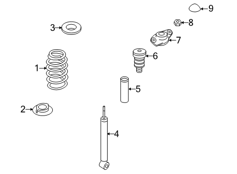 2006 Volkswagen Rabbit Shocks & Components - Rear