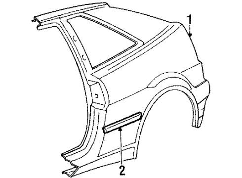 1990 Volkswagen Corrado Quarter Panel & Components