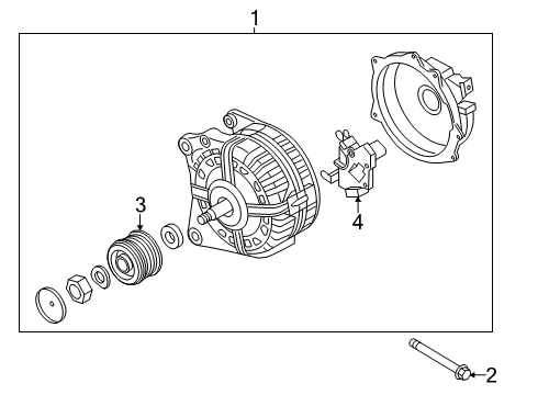 2019 Volkswagen Golf SportWagen Alternator Diagram for 04E-903-024-T