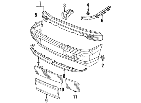 1995 Volkswagen Passat Front Bumper