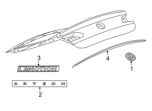2022 Volkswagen Arteon Exterior Trim - Lift Gate