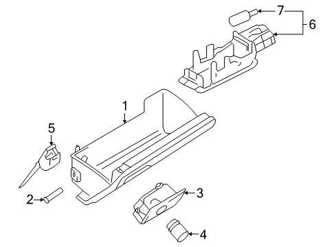 2008 Volkswagen Jetta Glove Box